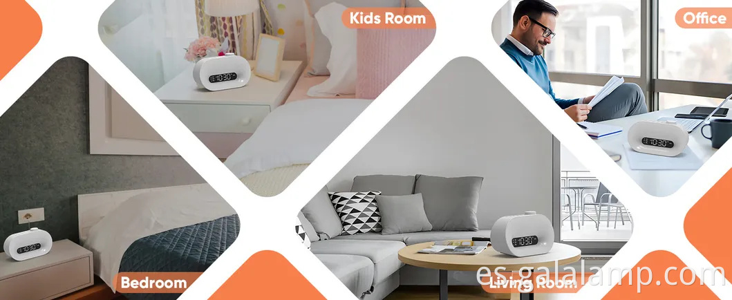 Bluetooth White Noise Sleep Monitor con despertador RGB